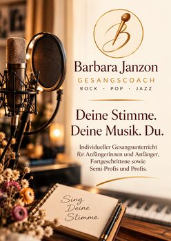 Gesangsunterricht in Mannheim, Barbara Janzon, Gesang, Mannheim