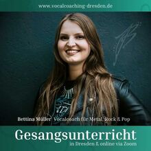 (Online-)Vocalcoaching Metal/Rock/Pop Gesangsunterricht ab 16 Jahren