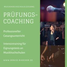 Spezial-Gesangs-Training für Auditions!, Denise Rixecker, Gesang, Saarbrücken